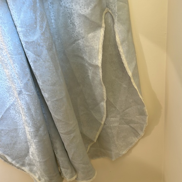 DIOR Vintage Christian Dior blue lingerie floral Nightgown Lace Negligée medium - Picture 7 of 7